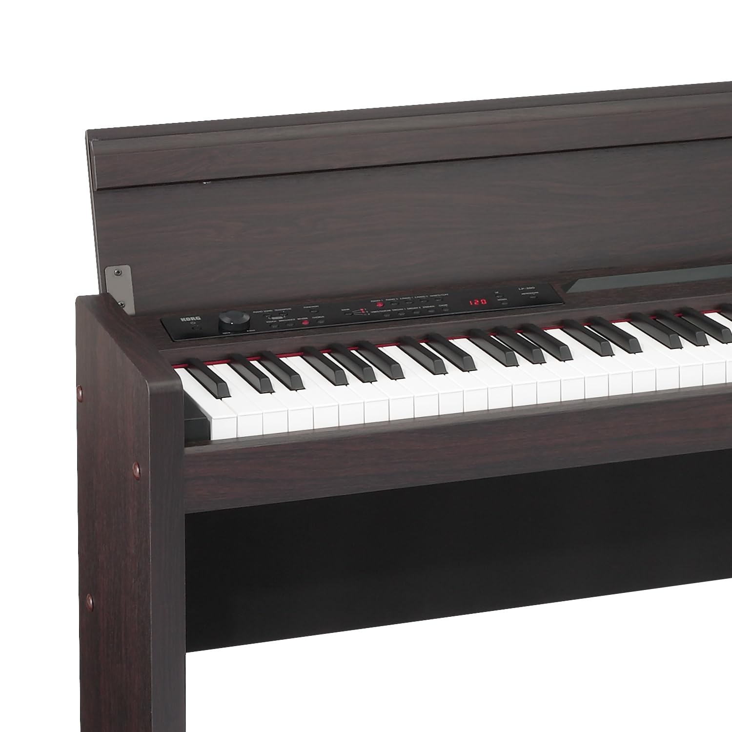 KORG LP-380U Digital Piano - 88 Key Fully Weighted Keyboard with Built-in Speakers, Furniture Stand & 3-Pedal Unit - Compact Home Piano for Beginners & Professionals (LP-380-RW-U) - Perfect for Home Studios, Music Lessons & Small Spaces