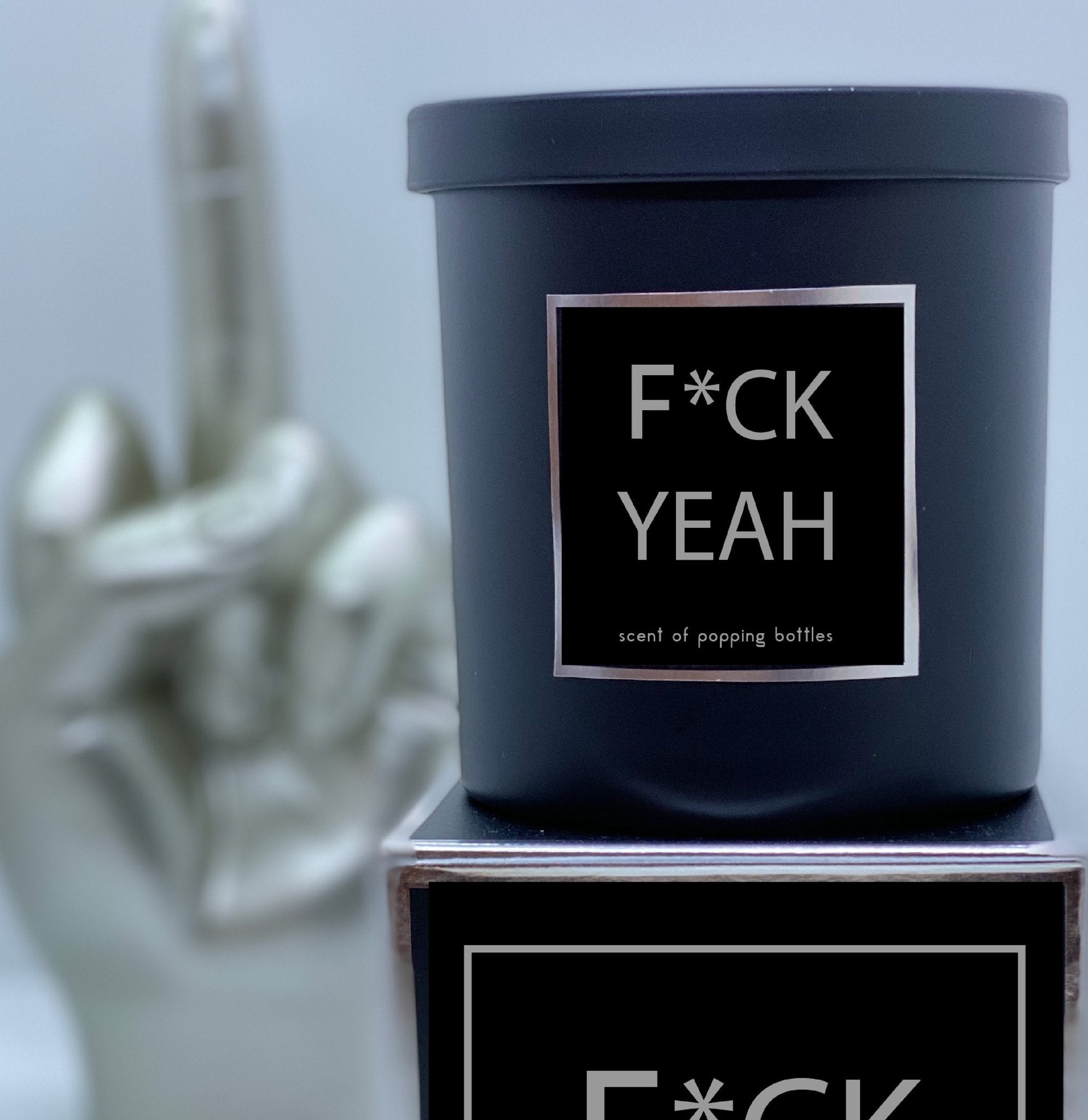 F*CK YEAH Scented Candle - Aromatherapy Soy Wax Candle for Home, Office & Relaxation - Perfect for Stress Relief & Mood Enhancement