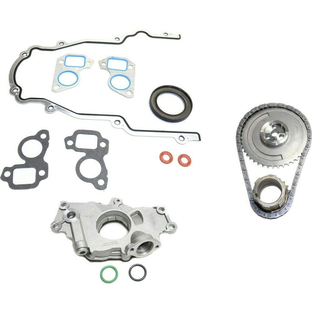 High-Quality Oil Pump Timing Chain Kit with Timing Cover Gasket - Compatible with 2000-2006 Chevrolet Tahoe - Perfect for Engine Repair & Maintenance