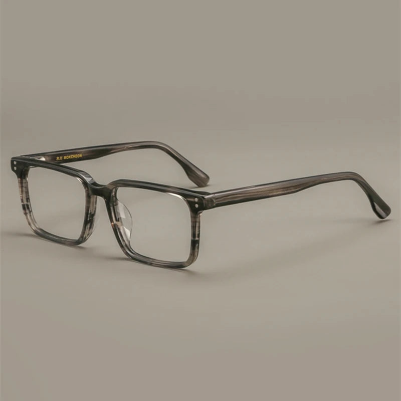 Stylish Black Unisex Square Acetate Eyeglasses BM118 - Perfect for Work, Reading & Fashion Accessories