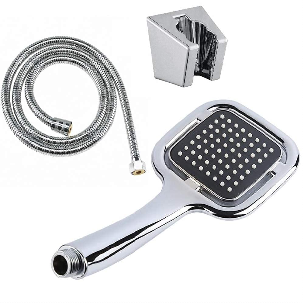 Premium Rainfall Shower Head Set - High Pressure Large Shower Head with Handheld Spray and 1.5m Hose - Perfect for Spa-Like Bathroom Experience, Relaxing Rain Shower & Water Saving