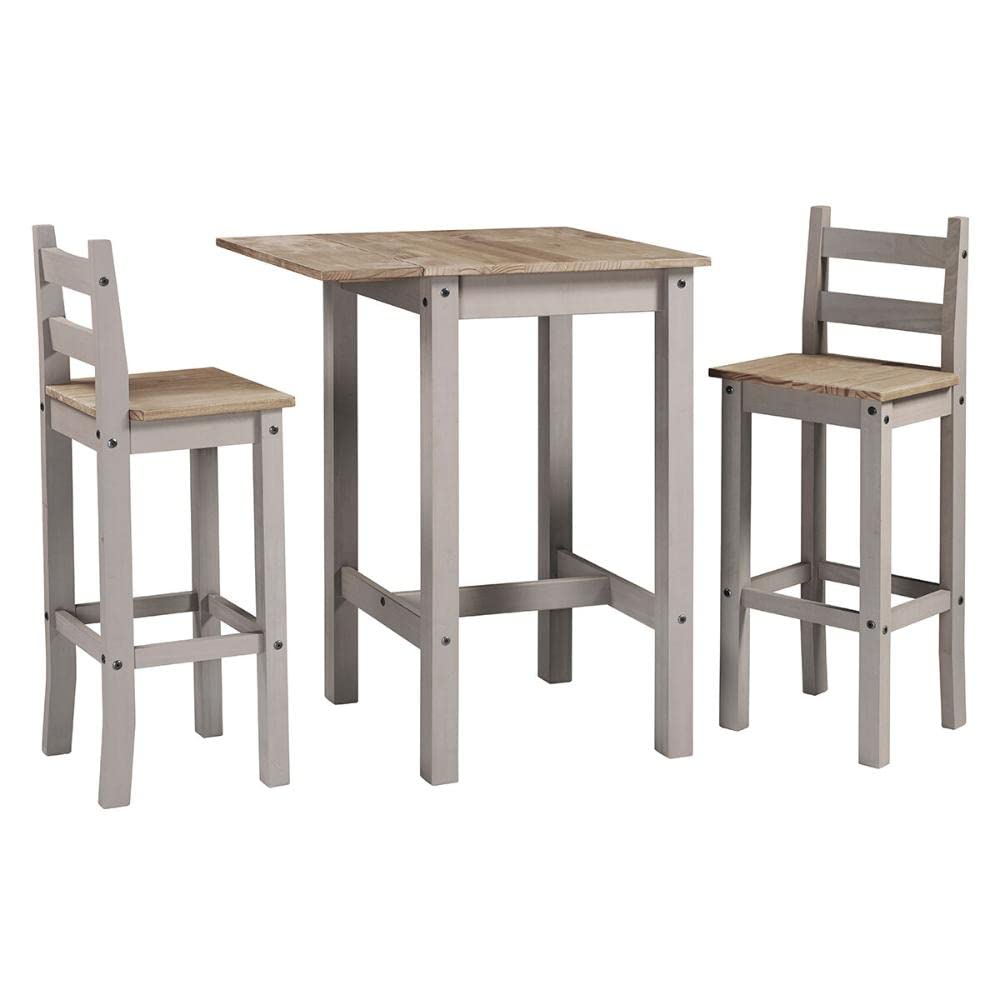 Drop Leaf Dining Table Set with 2 Chairs - 31.5