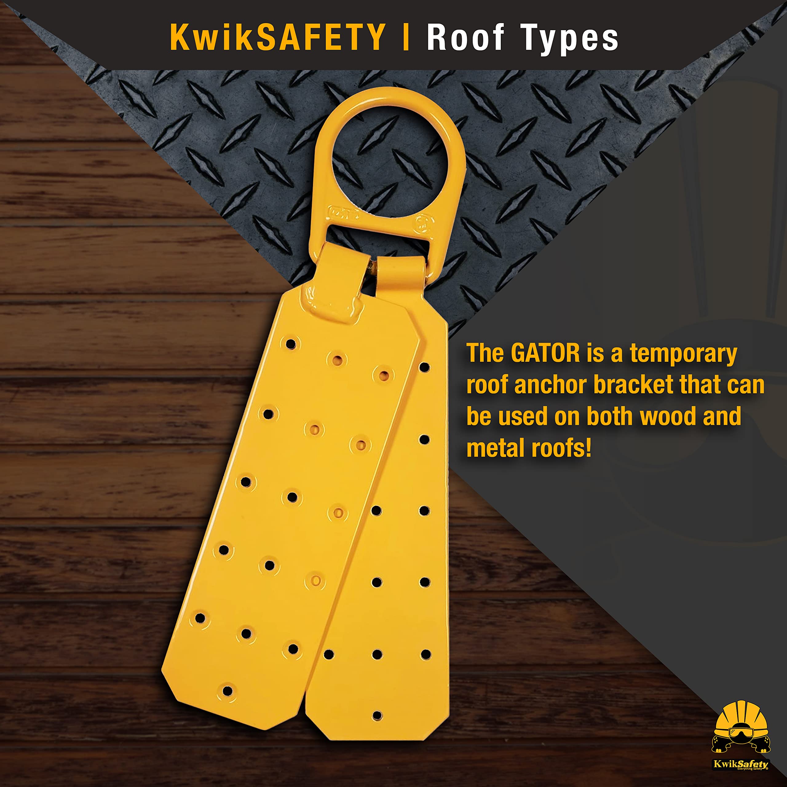 KwikSafety ANSI & OSHA Certified Fall Protection Equipment Bundle - Roof Anchor, 50' VLA, 6' Safety Lanyard, Cross Arm Strap, 1D Ring Full Body Harness & Tool Lanyard | Roofing Safety Gear for Construction Workers & DIY Home Projects