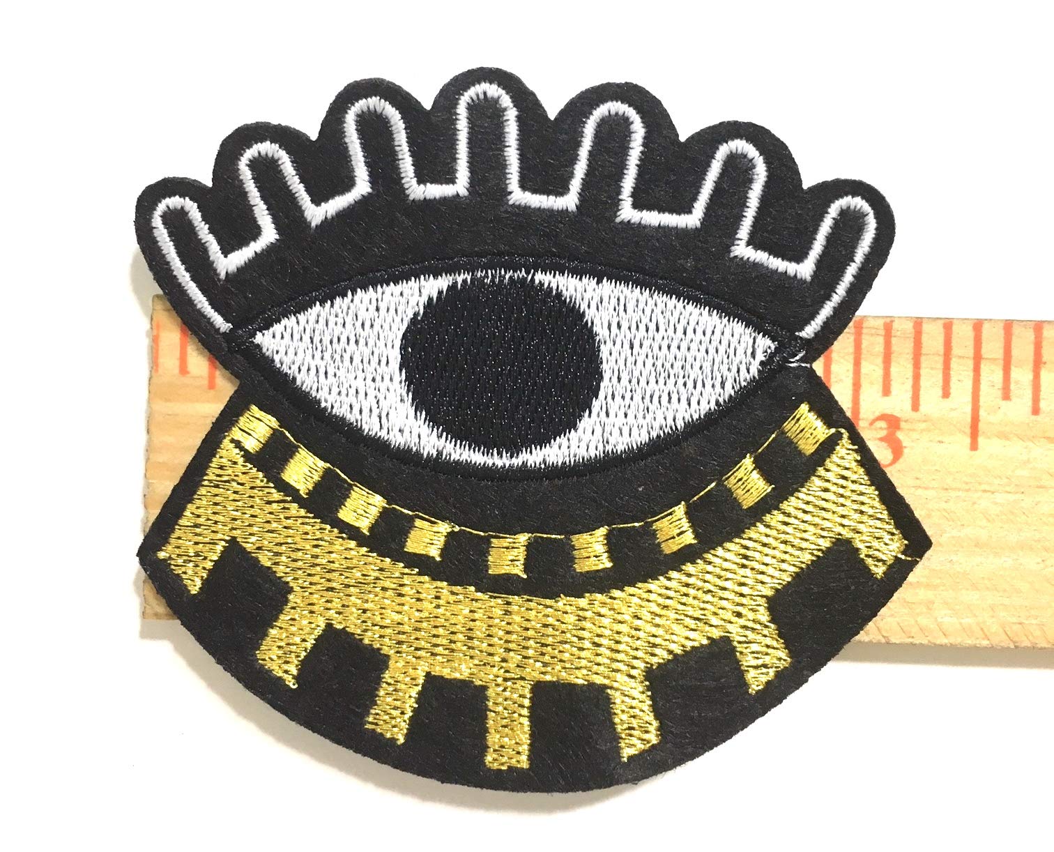 All-Seeing Eye Iron-On & Sew-On Clothing Patches - Fashion DIY Embroidered Applique for Jackets, Jeans, Bags & Accessories