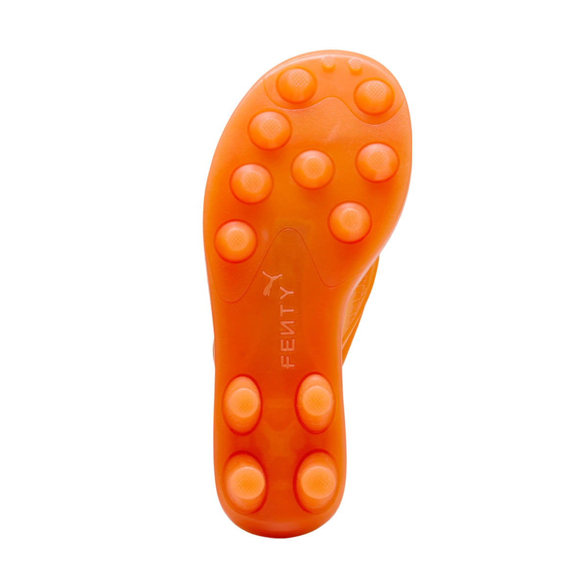 FENTY Cat Cleat Jelly Sandals in Pumpkin Pie Color - Women's Fashion Slides for Summer Beach, Pool Party & Casual Outfits