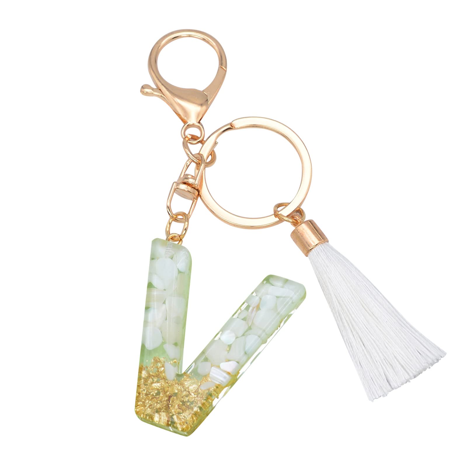 Creative Translucent Resin Keychain for Men - Durable Car Key Holder with Color Letter Pendant | Perfect Gift for Drivers, Office Workers & Daily Use