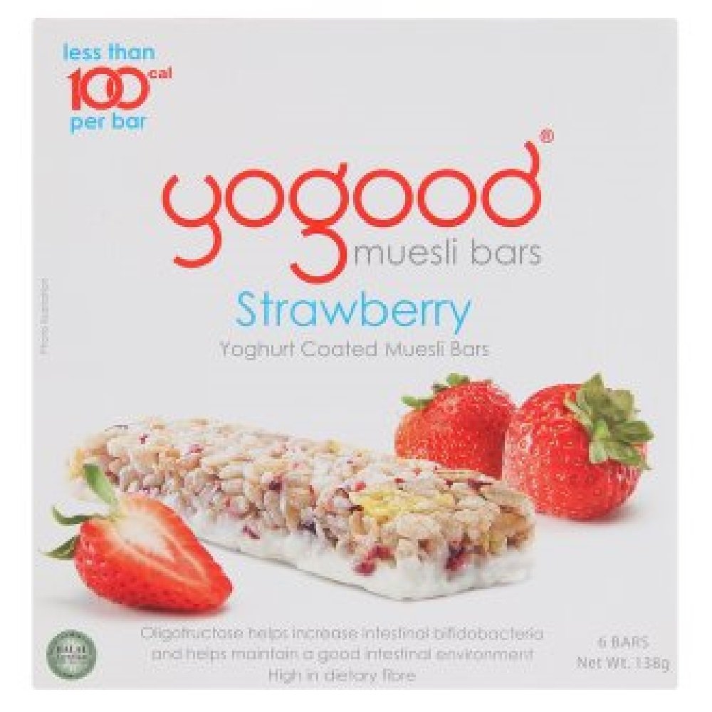 Yogood Strawberry Muesli Bars 23g - 54 Pack for Healthy Snacking