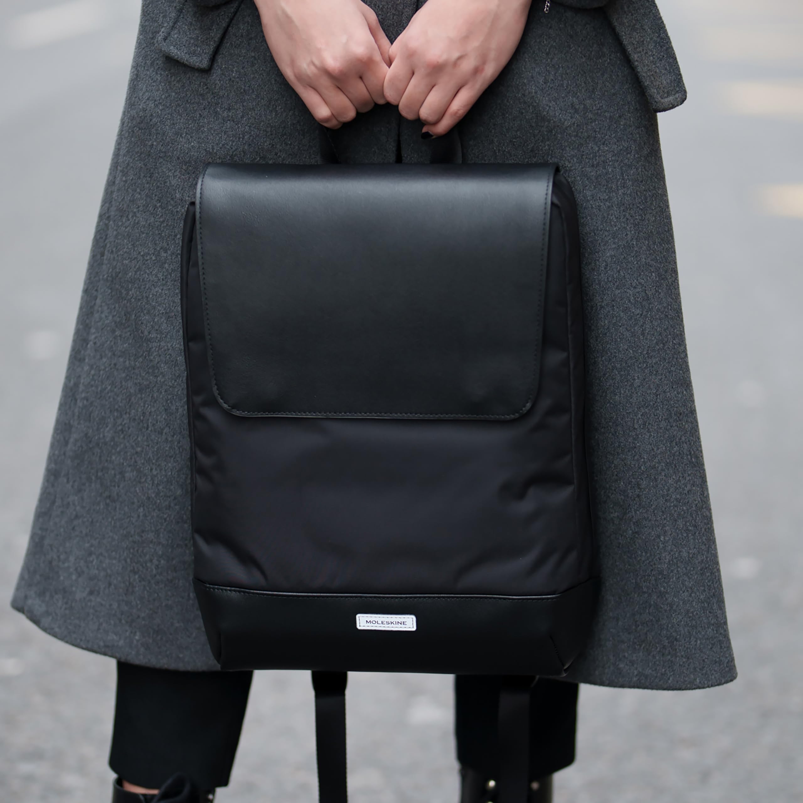 Moleskine Metro Collection Slim Laptop Backpack - Lightweight Tablet & 15 Inch Laptop Backpack (31x42x10cm) - Perfect for Work, School & Travel - Black
