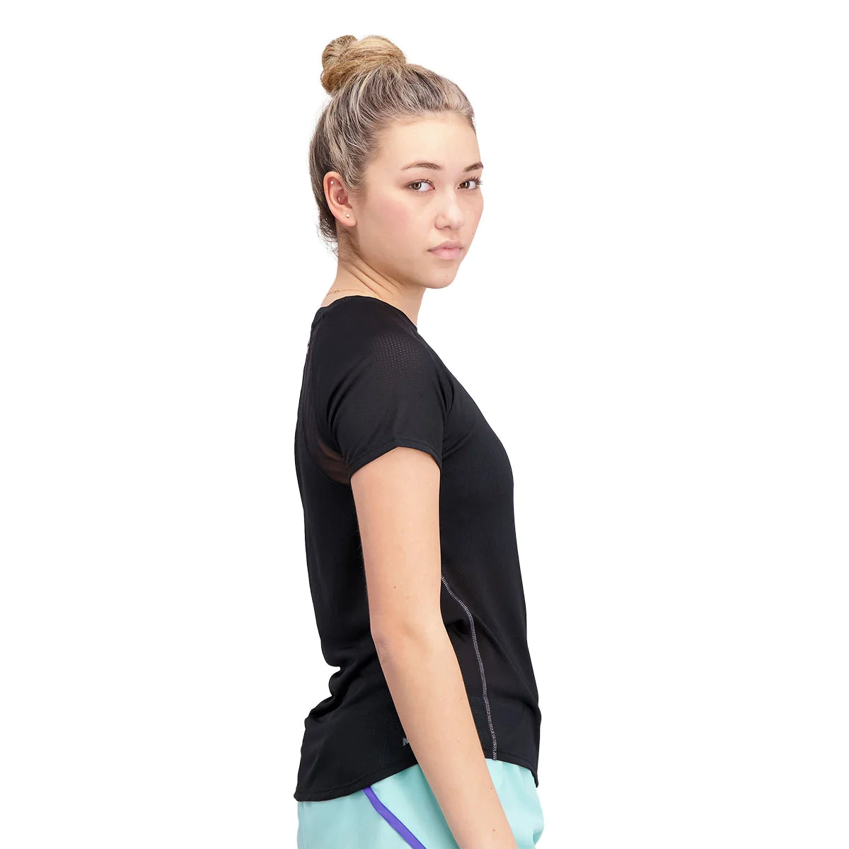 New Balance Impact Run Short Sleeve Women's Running Shirt - Lightweight Moisture-Wicking Activewear for Jogging, Gym & Outdoor Workouts