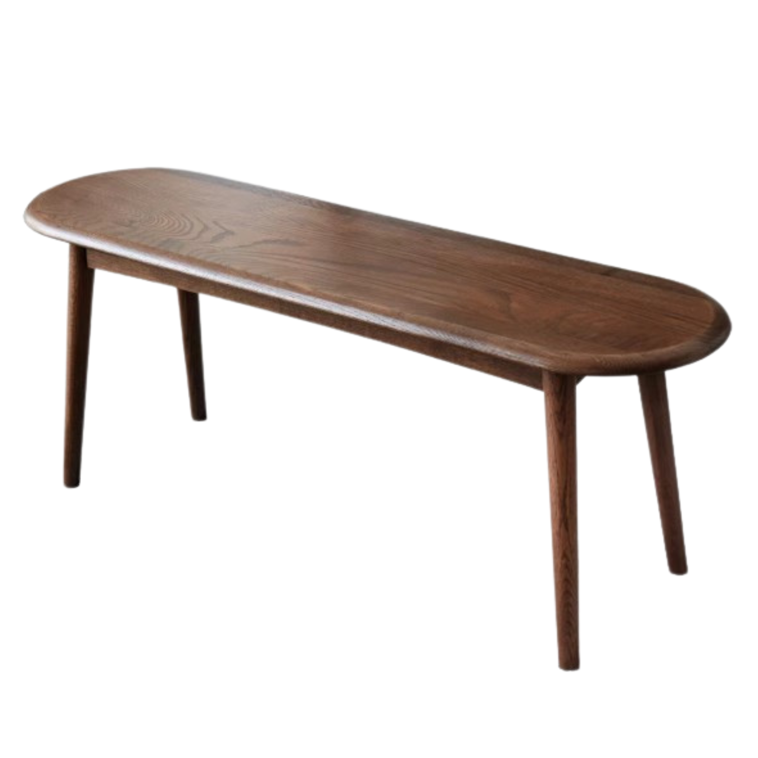 55.1x11.8x16.1 inch / 140x30x41 сm / Walnut color / Black Walnut Bench / WORLDWIDE DELIVERY 5-6 WEEKS