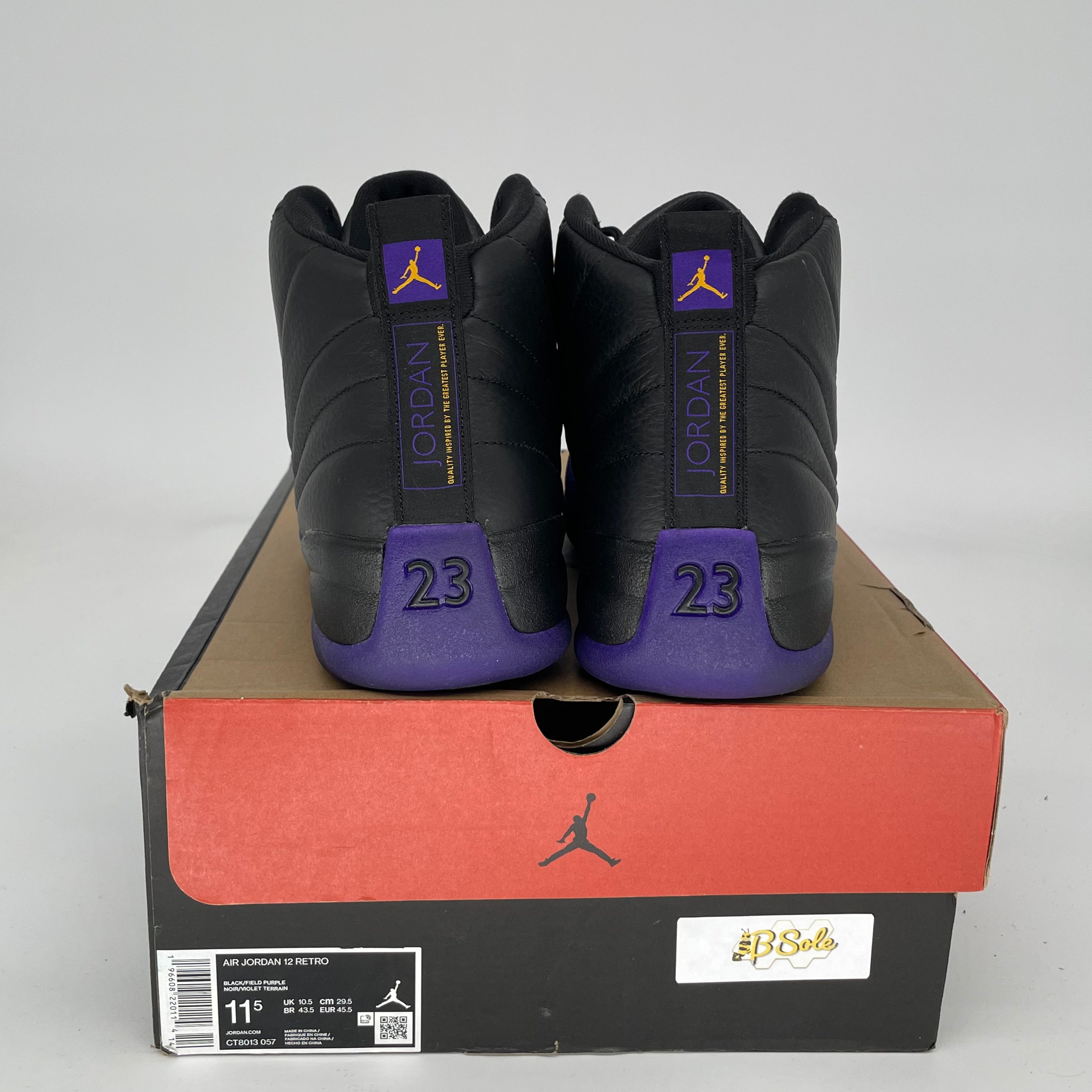AIR JORDAN 12 FIELD PURPLE Men's Basketball Shoes Size 11.5 CT8013-057 - Perfect for Streetwear Fashion & Court Performance