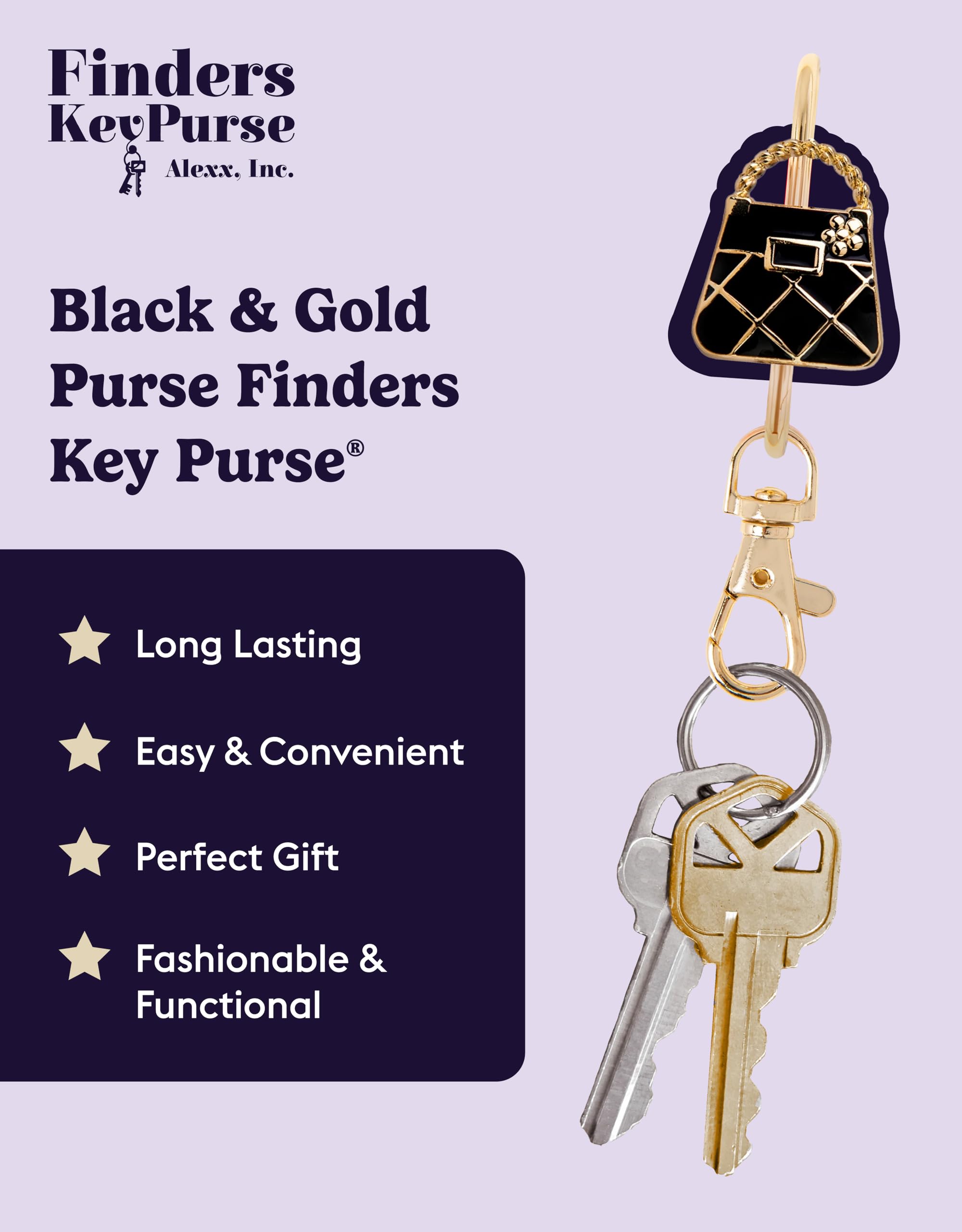 Women's Bag Charm Key Finder - Stylish Keychain & Purse Organizer Accessory - Perfect Gift for Mom, Wife, Girlfriend - Ideal for Everyday Use, Travel, and Keeping Keys Organized