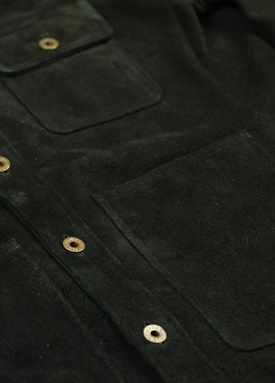 The Shop Vancouver Chore Shirt - Men's Workwear Shirt in Black | Durable Steer Rough Out Fabric for Outdoor Work & Casual Wear