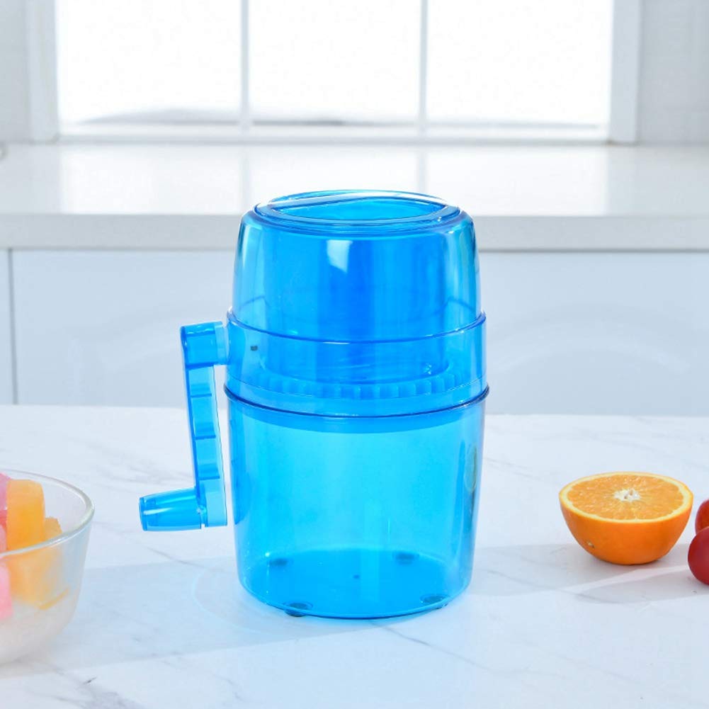 Portable Manual Shaved Ice Maker Machine - Household Snow Cone Maker for Kids & Adults - Perfect for Frozen Cocktails, Margaritas, Summer Parties & Backyard BBQs