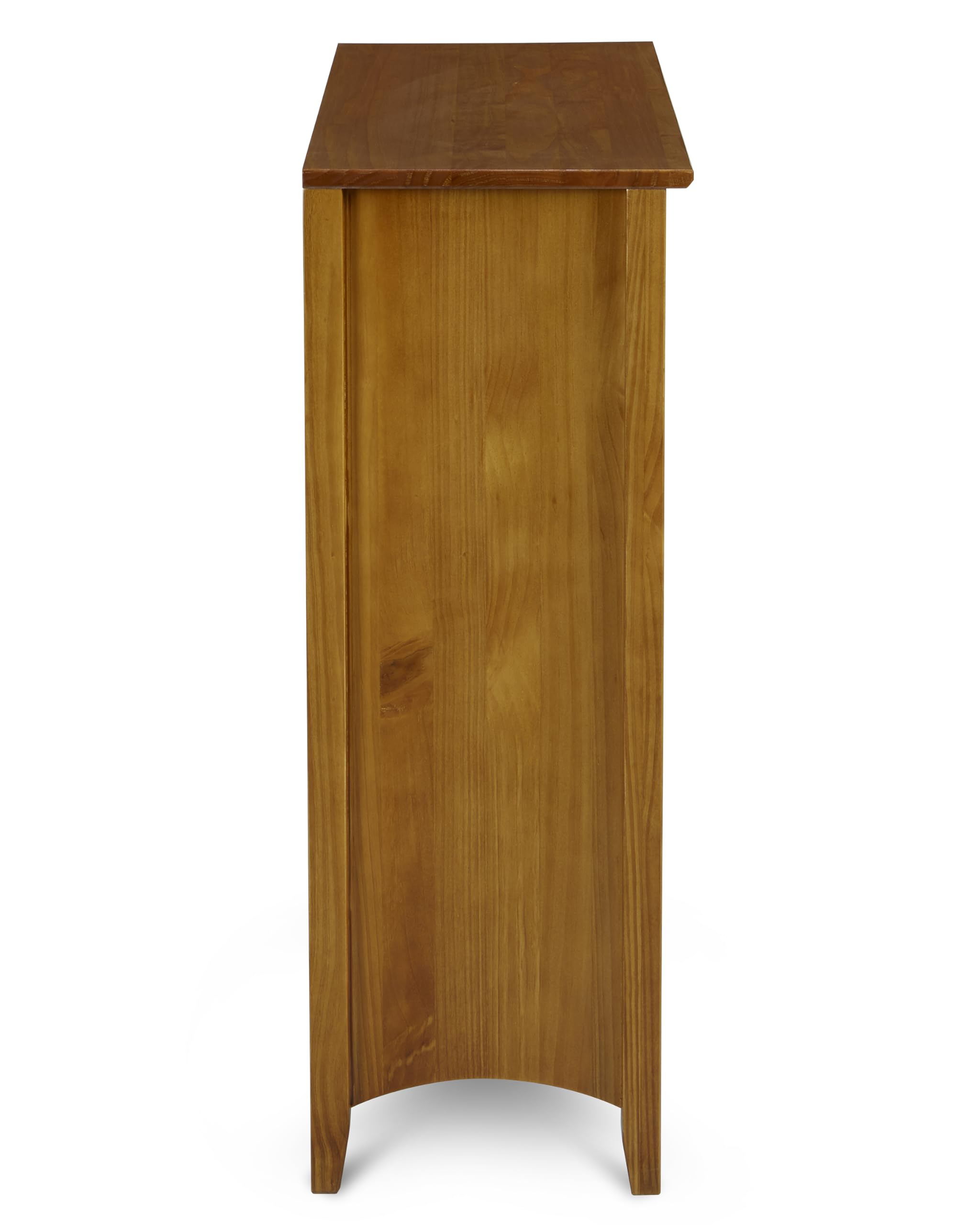 Shaker Style Bookcase 36 Inches Tall in Cherry Finish - Perfect for Living Room, Office, or Library Storage