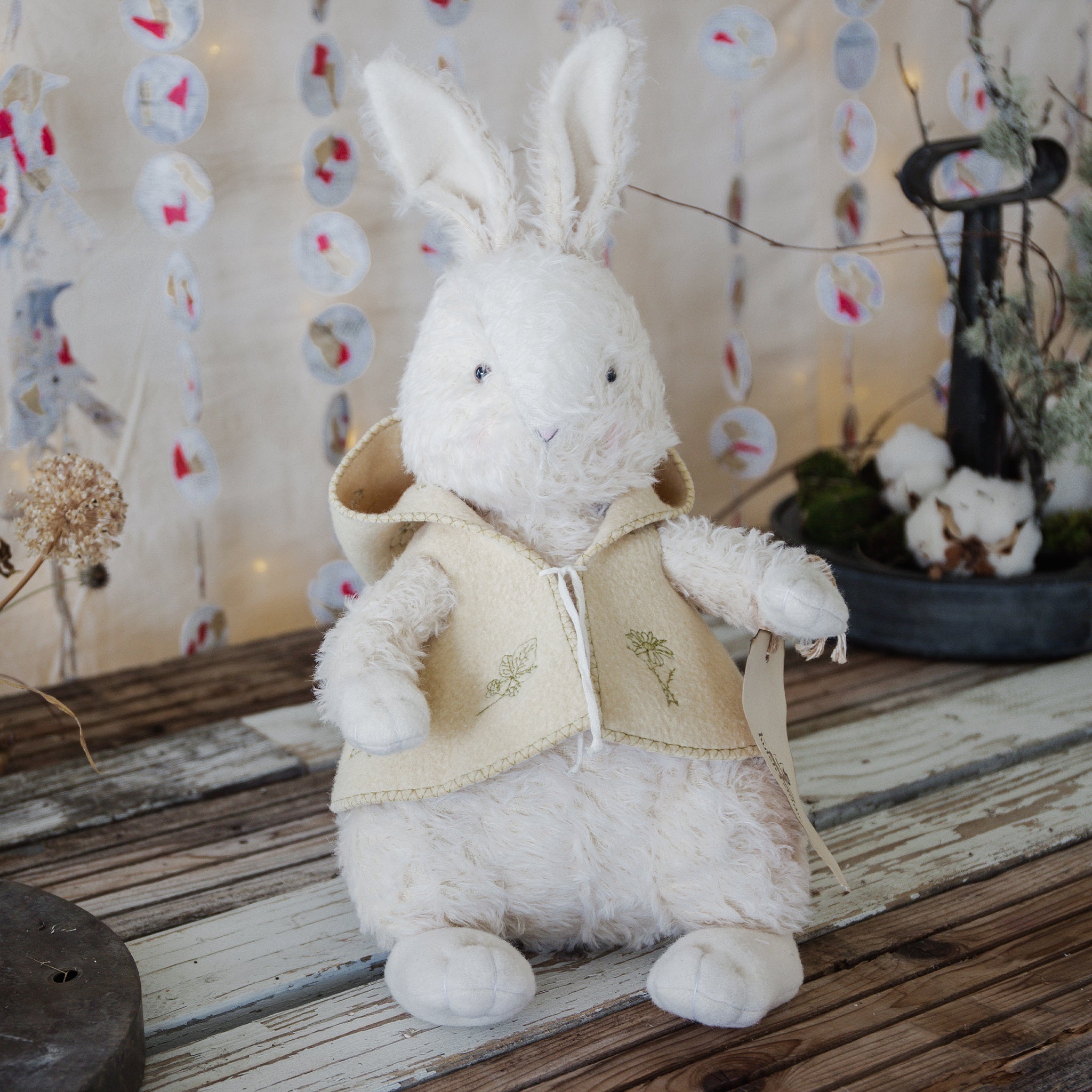 Handmade Hope Hare Figurine - Unique Handcrafted Home Decor for Easter, Spring & Gift Giving - Perfect for Shelf Display, Table Centerpiece & Holiday Decorations