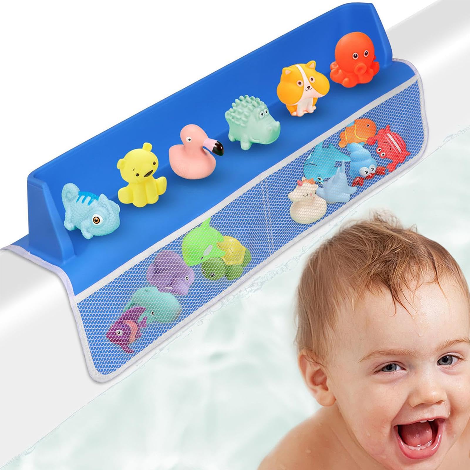 **Tub Topper Splash Guard for Kids - Bathtub Shelf with Suction Cups for Toy Storage - Perfect for Boys & Girls Bath Time Fun - Ideal for Organizing Bath Toys & Preventing Water Splashes**