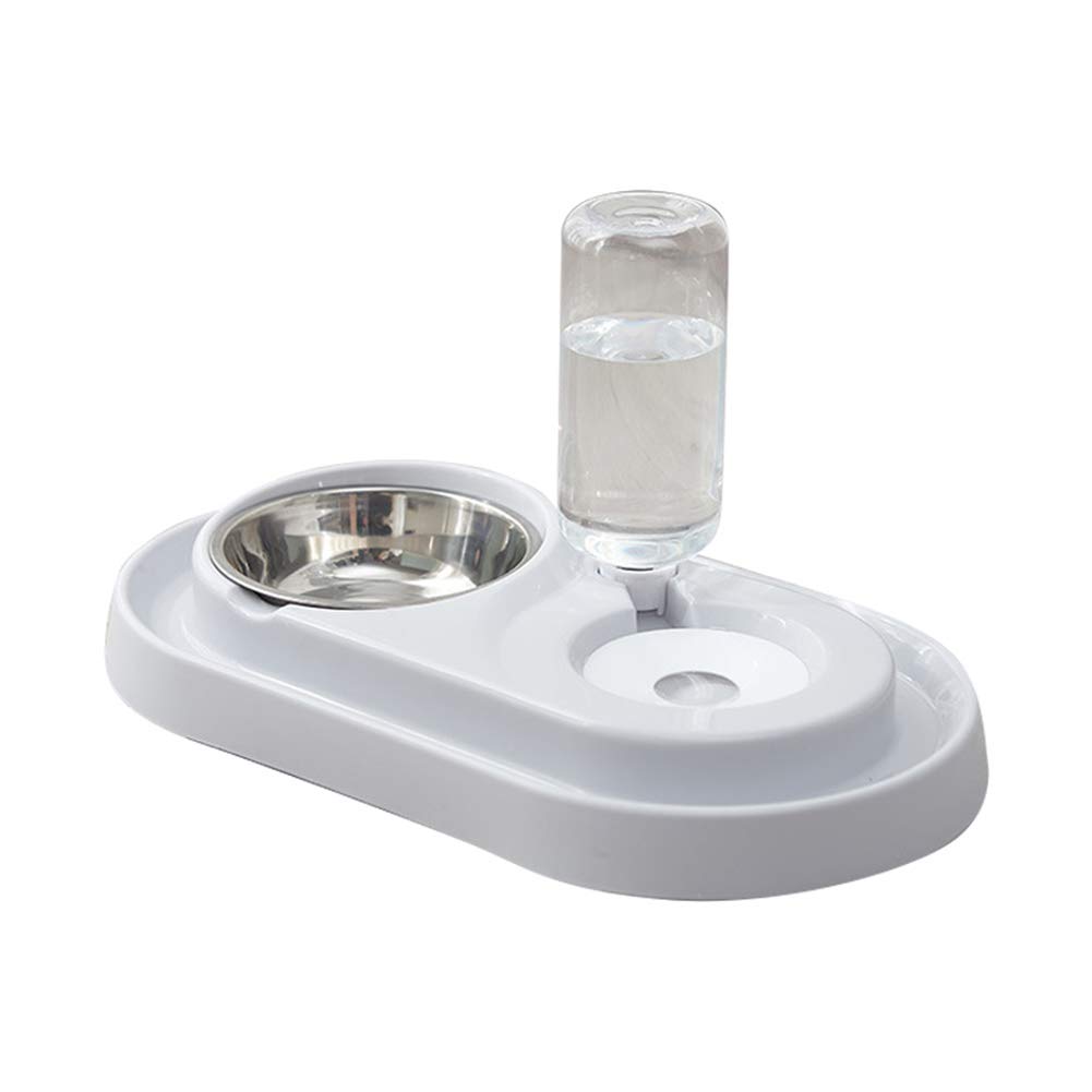 Automatic 500ml Pet Water Dispenser & Food Feeder - Leak-Proof Cat Dog Drinking Bowl for Home, Travel & Outdoor Use