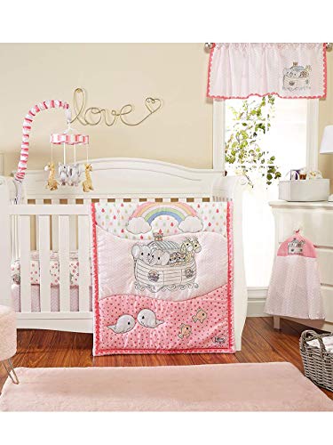 Precious Moments Girls Noah's Ark 4-piece Crib Bedding Set