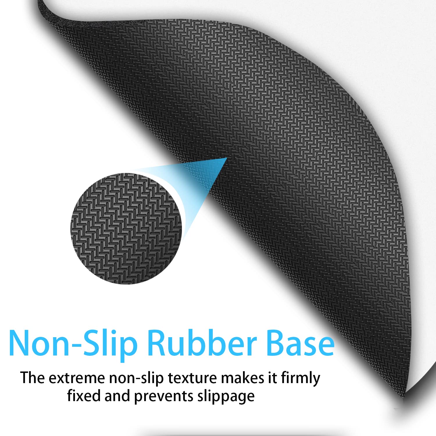 6x7 Inch Small Mouse Pad - Non-Slip Rubber Base, Waterproof & Thick Mini Mouse Mat for Laptop, Wireless Mouse - Perfect for Home Office, Travel & Gaming (White)