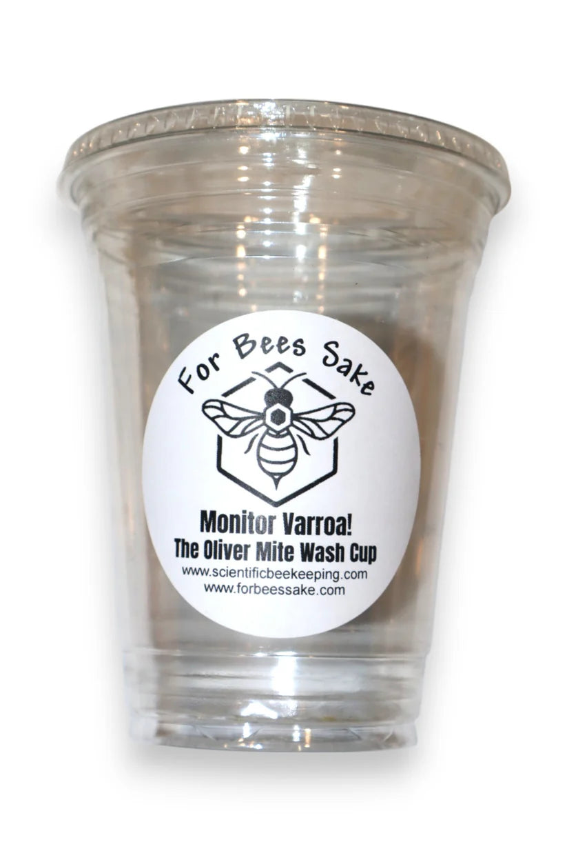 Randy Oliver Mite Wash Cup - Beekeeping Essential for Varroa Mite Control | Safe & Effective Hive Tool for Honey Bee Health | Perfect for Beekeepers & Apiary Maintenance