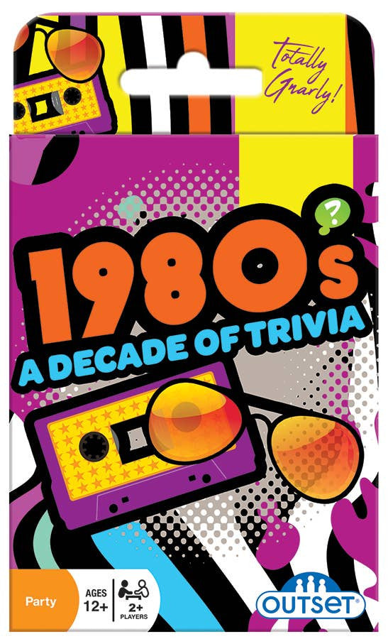 1980s Trivia Game - Fun Nostalgic Party Quiz for Adults & Families - Perfect for Game Nights, Retro Themed Parties & 80s Lovers