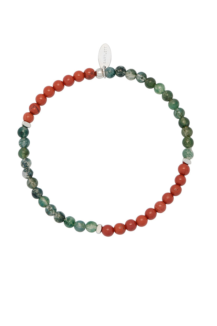 Men's Gemstone Beaded Bracelet - Natural Stone Beaded Bracelets for Men - Handmade Adjustable Healing Crystal Bracelet - Perfect for Yoga, Meditation & Spiritual Gifts