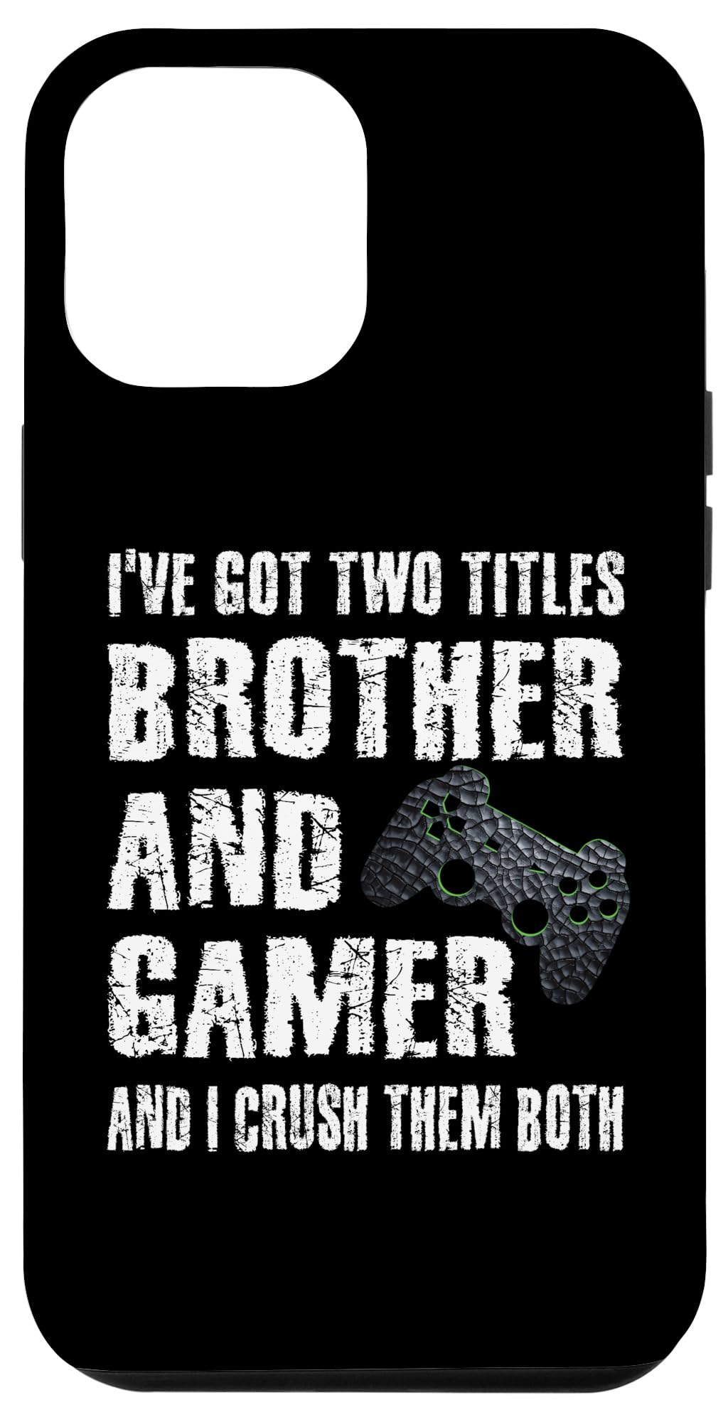 iPhone 12 Pro Max Case for Gamers - Durable Protective Phone Cover with Brother & Gamer Design - Perfect Gift for Boys, Kids & Teens - Ideal for Gaming, School & Everyday Use