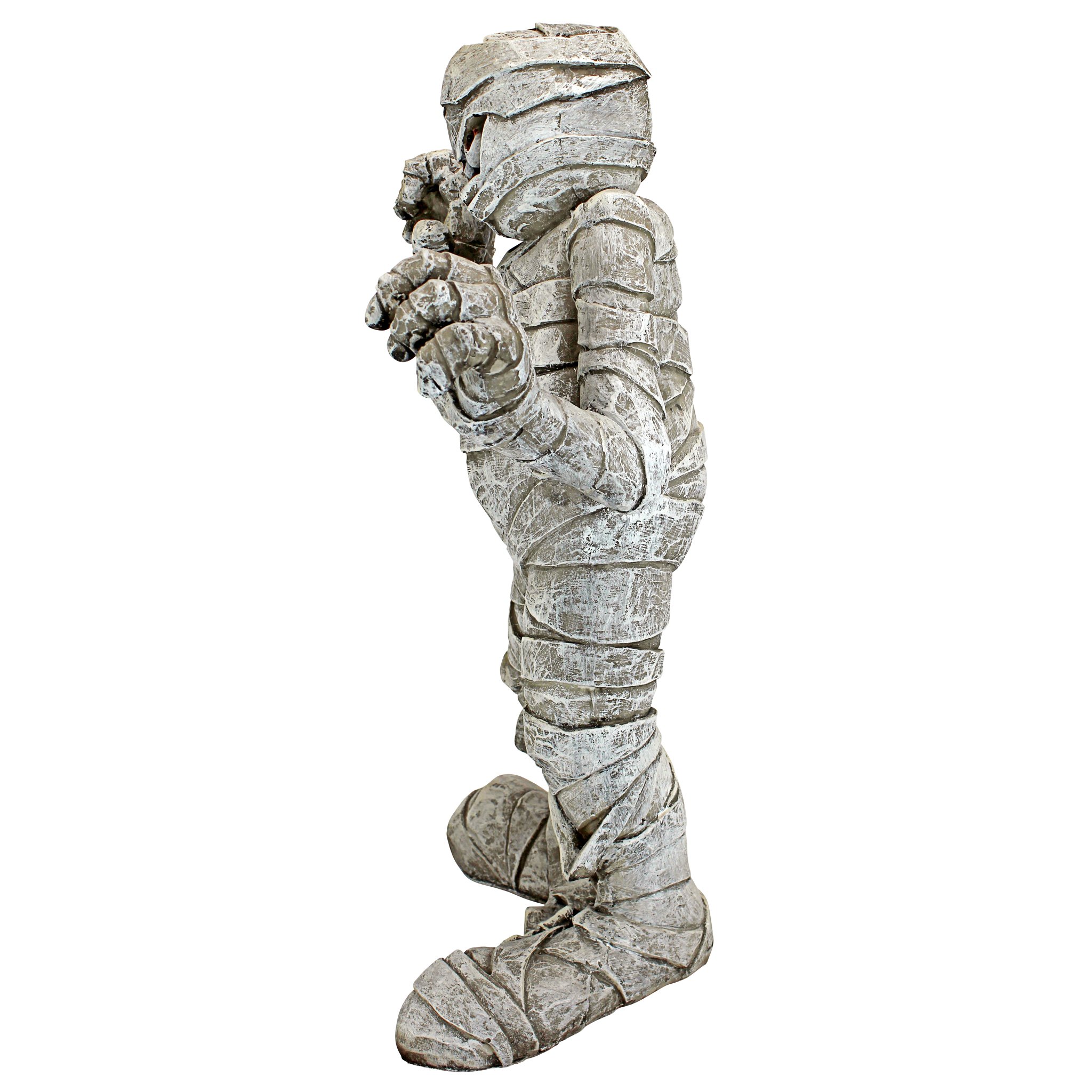 Design Toscano Wrapped Too Tight Garden Mummy Statue - Egyptian Decor for Outdoor & Indoor Use - Perfect for Halloween, Garden Decor, and Ancient-Themed Parties