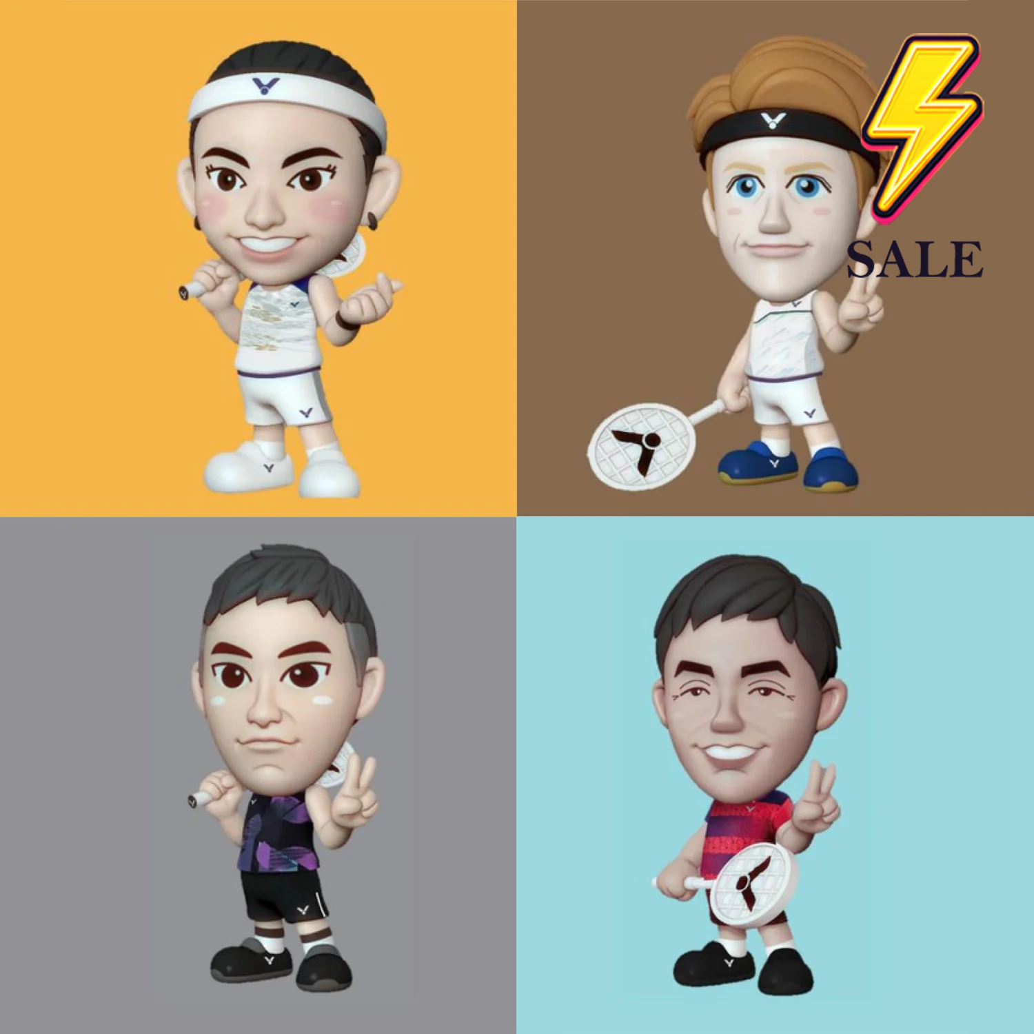 Victor Team Player Action Figures - Collectible Sports Figurines for Kids & Adults - Perfect for Display, Gifts, and Game Room Decor