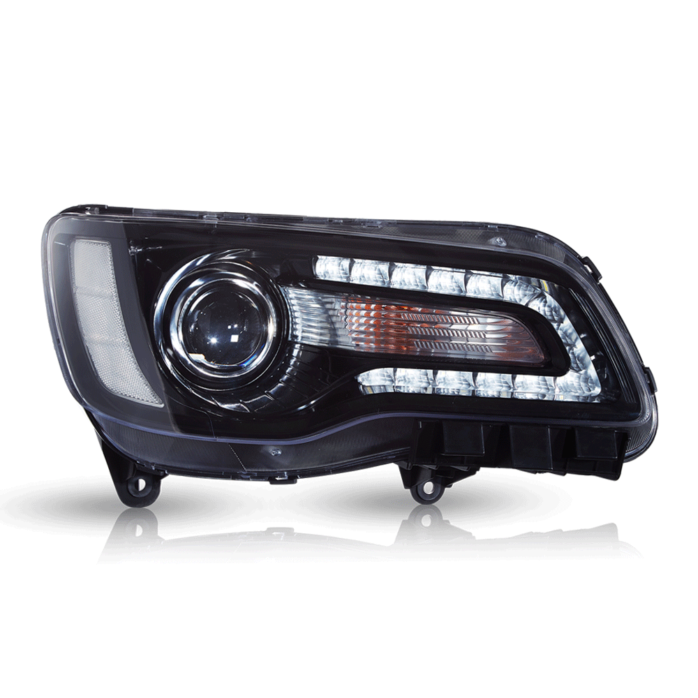 2011-UP Chrysler LED Headlight Assembly - Dual Beam Projector Headlights for Improved Night Visibility | Perfect for Off-Roading, Night Driving & Car Upgrades