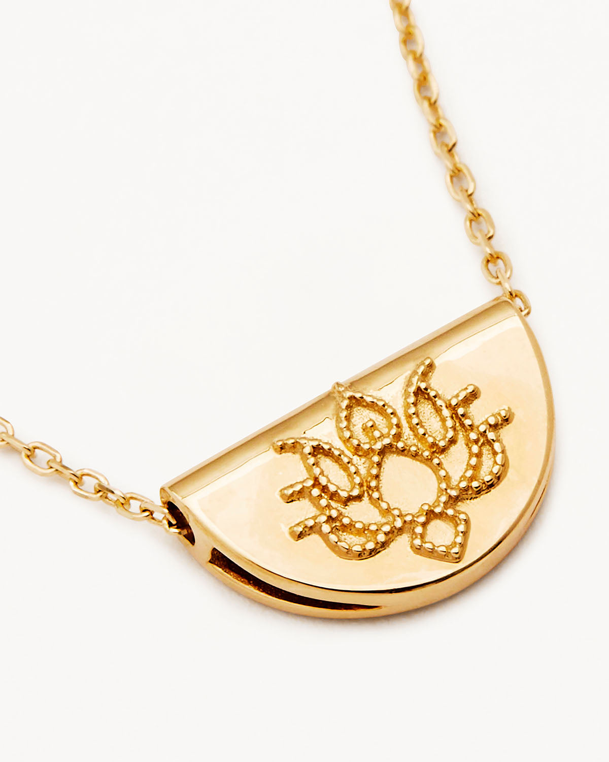 14K Solid Gold Mini Lotus Necklace for Women - Elegant Dainty Pendant Jewelry Gift for Birthday, Anniversary & Everyday Wear