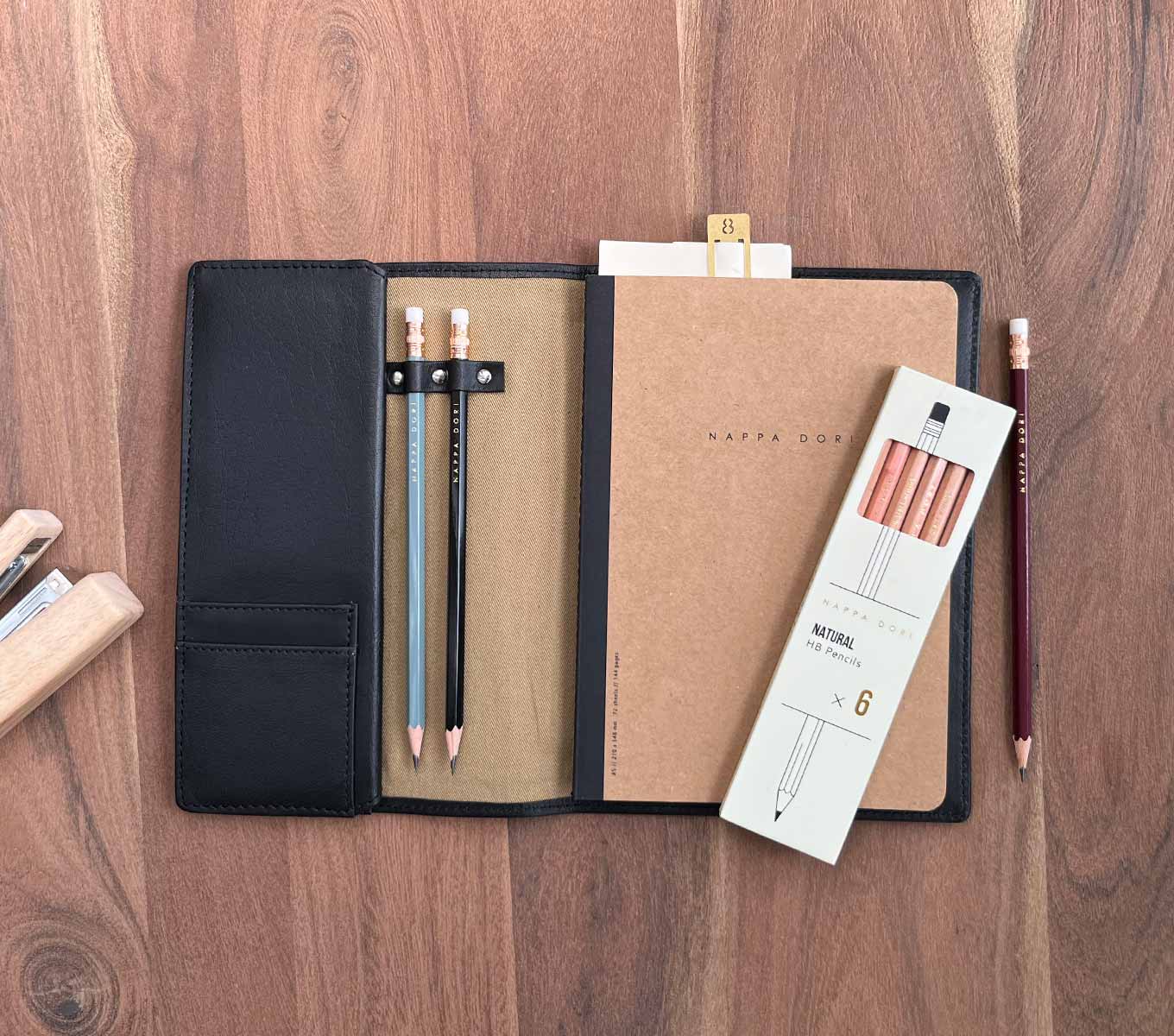 Premium Classic Wooden Pencils Set of 6 - #2 HB Graphite Pencils for School, Office & Art Sketching - Smooth Writing & Drawing Tools for Students, Professionals & Artists