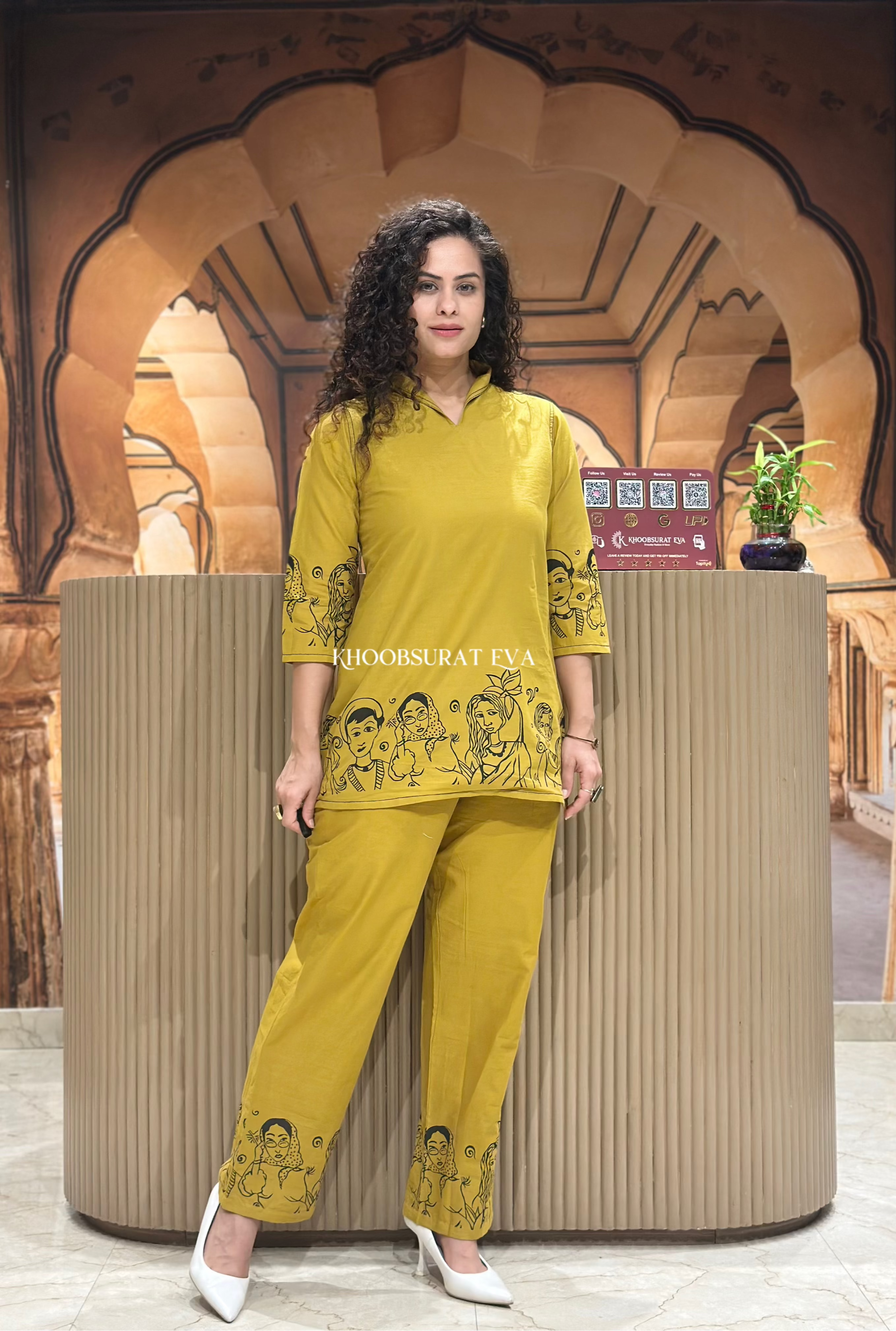 Bright Side Matching Outfit Set - Women's Stylish Lounge & Sleepwear for Home Comfort & Casual Wear
