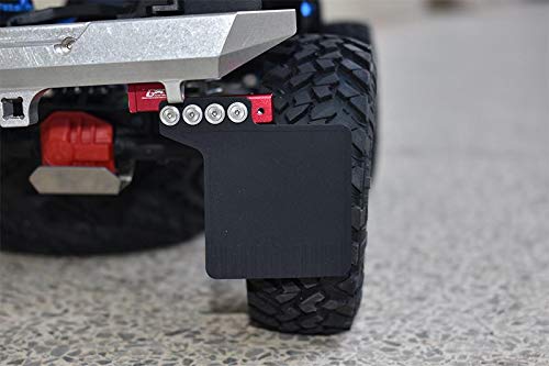 1/10 Scale RC Mud Flaps for Axial SCX10 III Jeep Wrangler AXi03007 & Gladiator AXi03006 - 50pc Red Set - Off-Road Crawler Accessories for Realistic Jeep Simulation