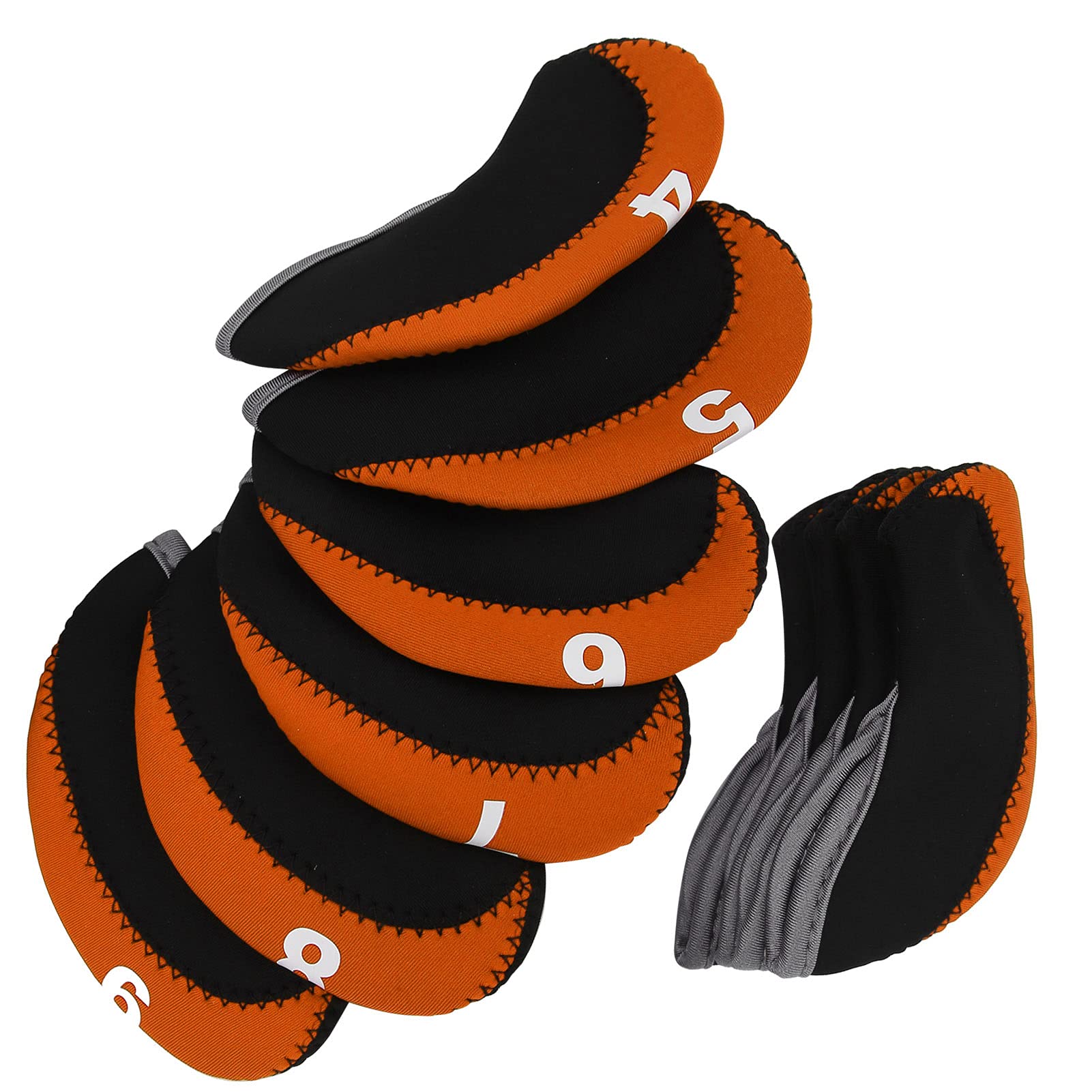 Shanrya Premium Iron Head Covers - Soft & Comfortable Golf Club Protectors for Irons | Perfect for Home Storage & Travel Use