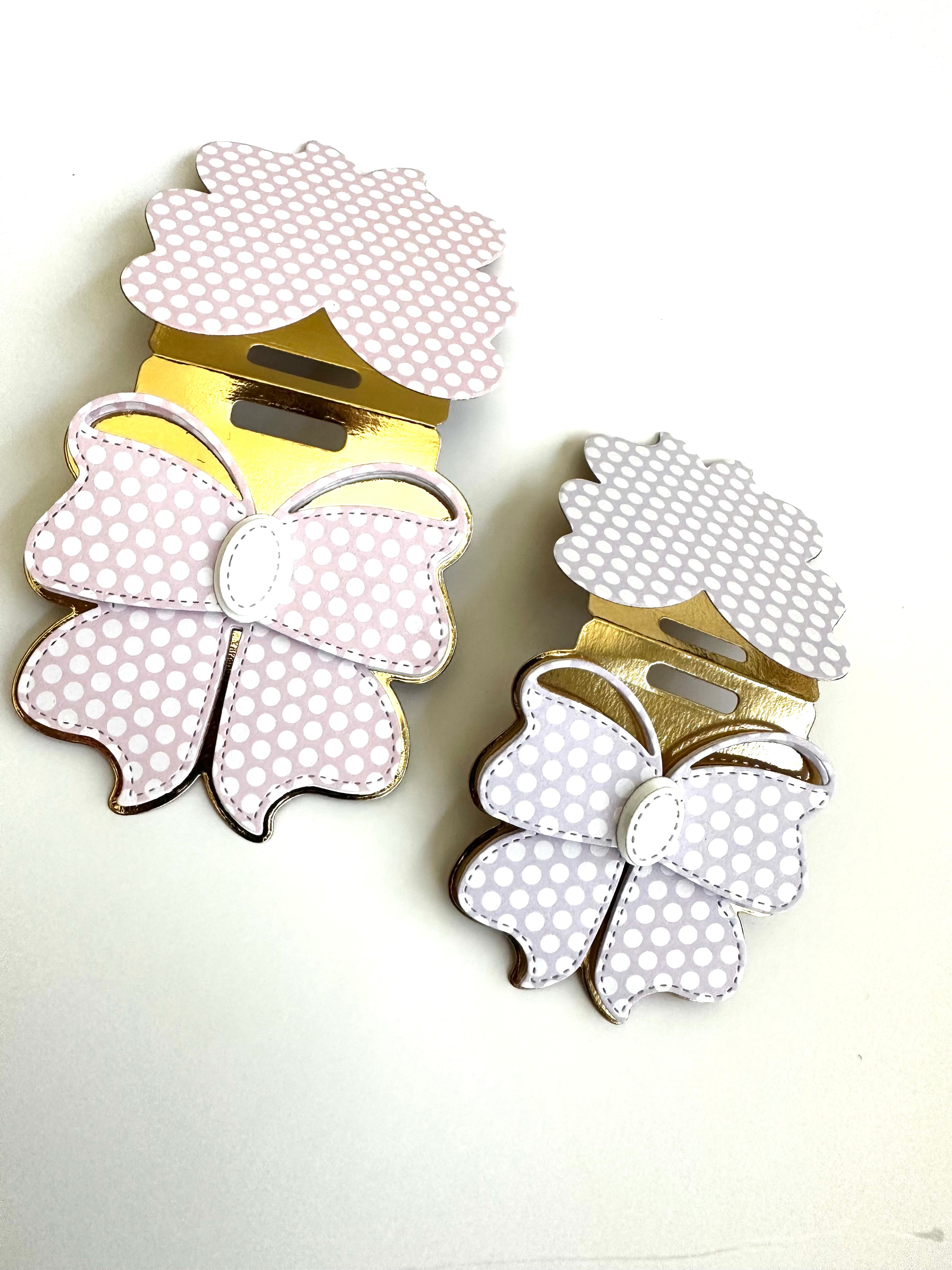 Custom Printed Bow Bag Toppers for Gift Wrapping - Perfect for Birthday Parties, Baby Showers & Wedding Favors