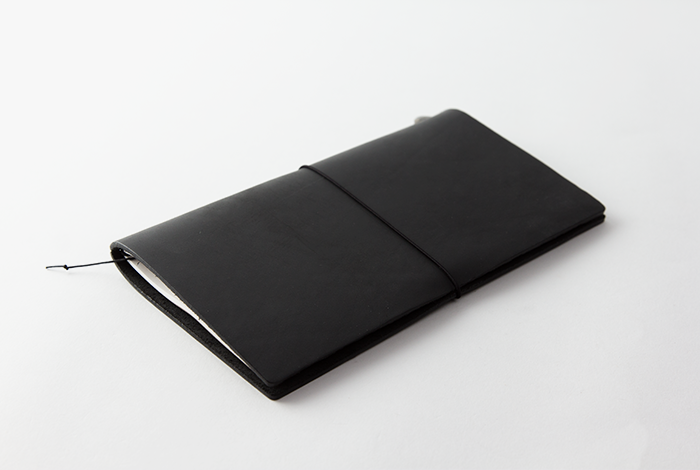 TRAVELER'S COMPANY TRAVELER'S Notebook Starter Kit - Regular Size Black Leather Journal for Writing & Travel | Perfect for Journaling, Sketching & Daily Planning