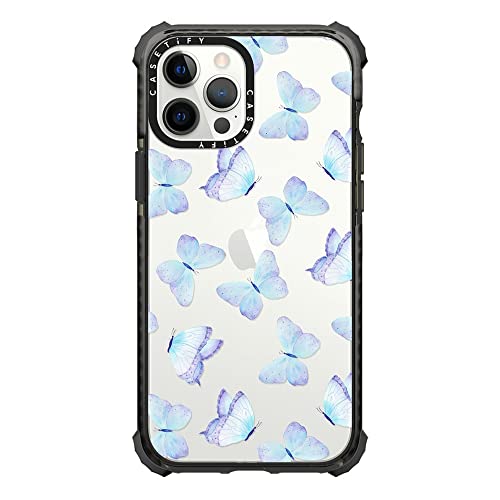 Lilac aqua blue watercolor hand painted butterfly