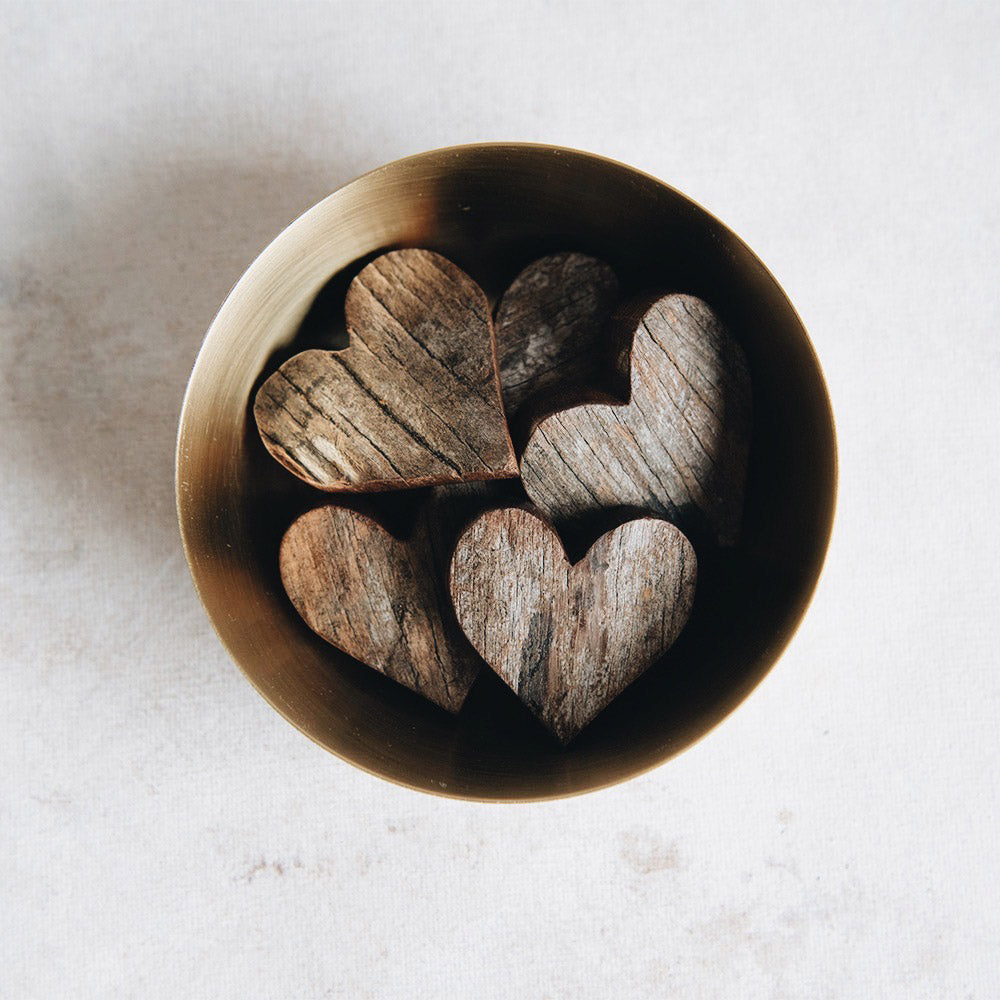 Premium Sandalwood Keepsake Heart Set - Handcrafted Memorial Gift for Loved Ones - Perfect for Funerals, Memorials & Cherished Remembrances