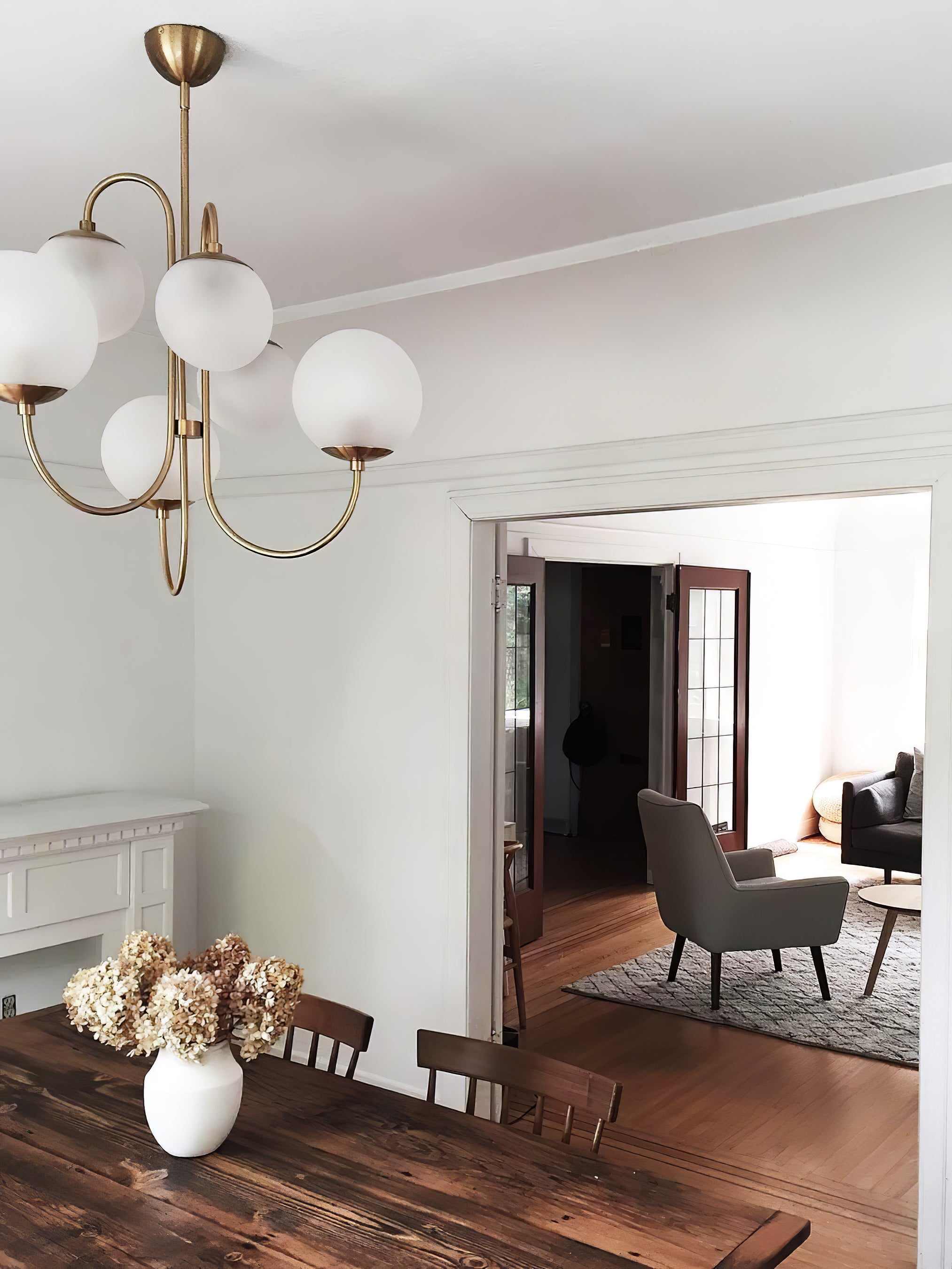 Elegant Gooseneck Chandelier - Modern Adjustable Ceiling Light Fixture for Dining Room, Bedroom, or Living Room Decor