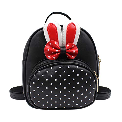 Aibearty Cute Mini Backpack for Women & Girls - Small Shoulder Bag with Bowknot Ears - Perfect for School, Travel, and Everyday Use