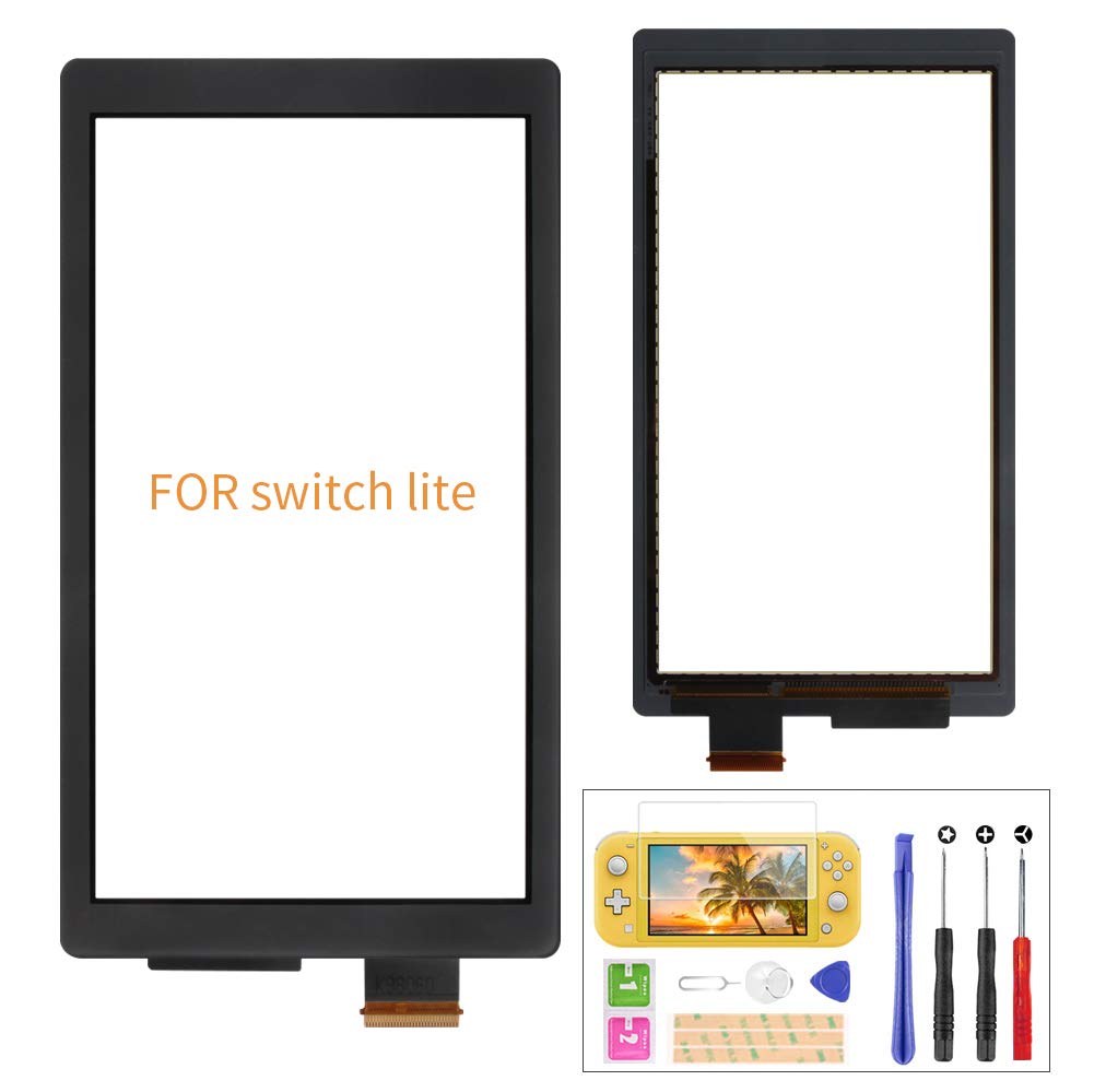 Nintendo Switch Lite Touch Screen Replacement - Front Panel Repair Kit with Tools & Screen Protector (Gray) | DIY Fix for Cracked/Damaged Display | Perfect for Gaming Enthusiasts & Home Repairs