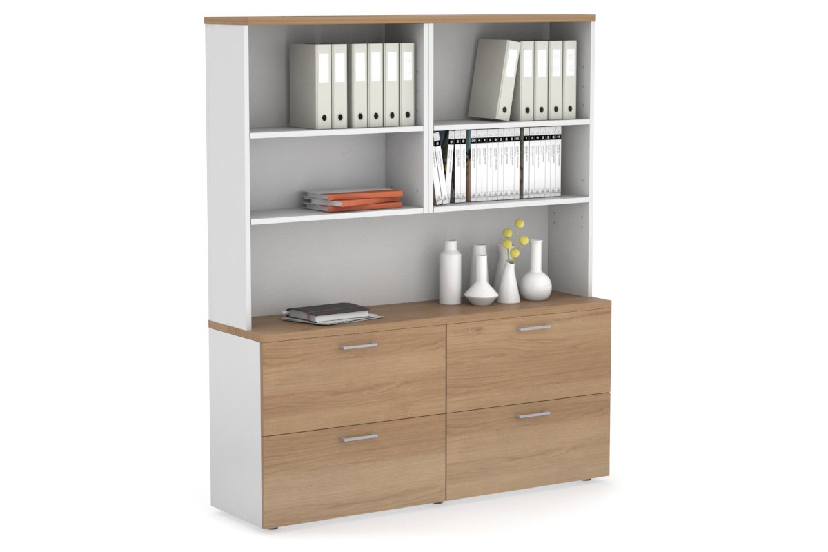 Small Lateral Filing Cabinet with Open Hutch - 62.99