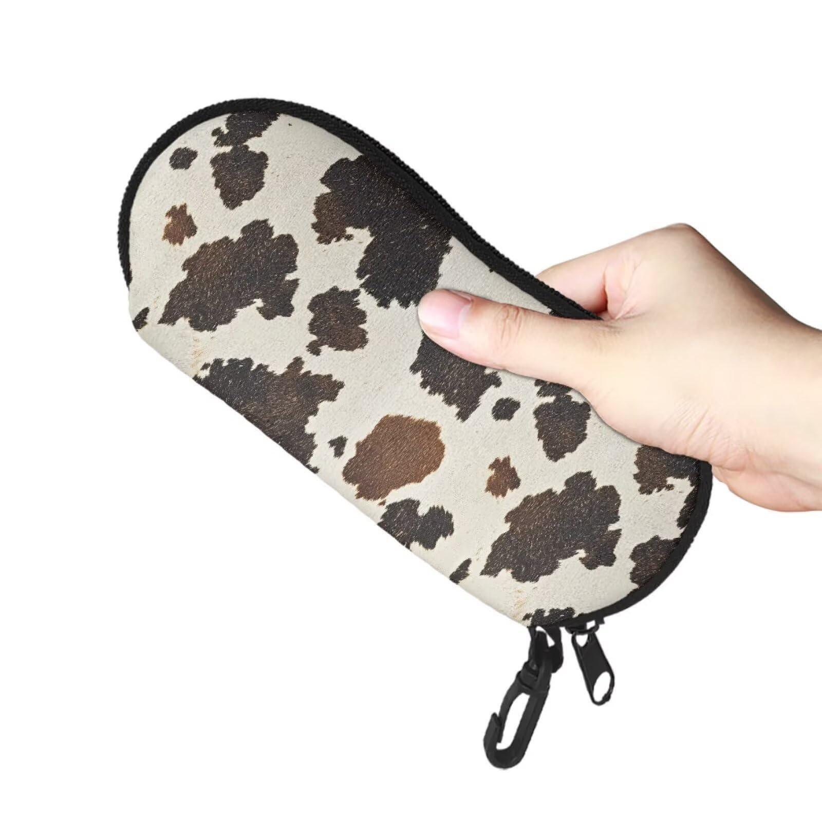 Stylish Soft Portable Travel Zipper Eyeglasses Case for Sunglasses & Reading Glasses - Perfect for Travel, Work, and Daily Protection
