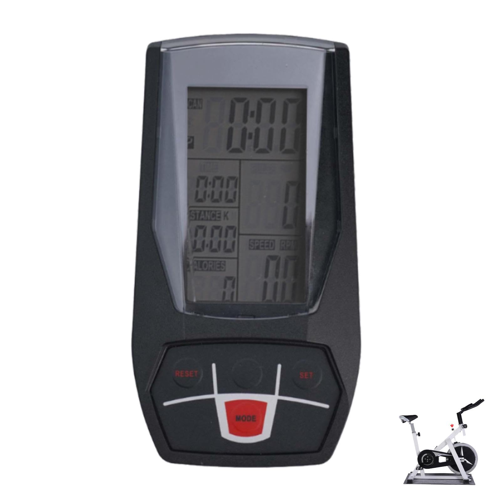 Oceanlend Bike Speedometer with Tachometer - Cycling & Gym Accessory for Indoor Bikes