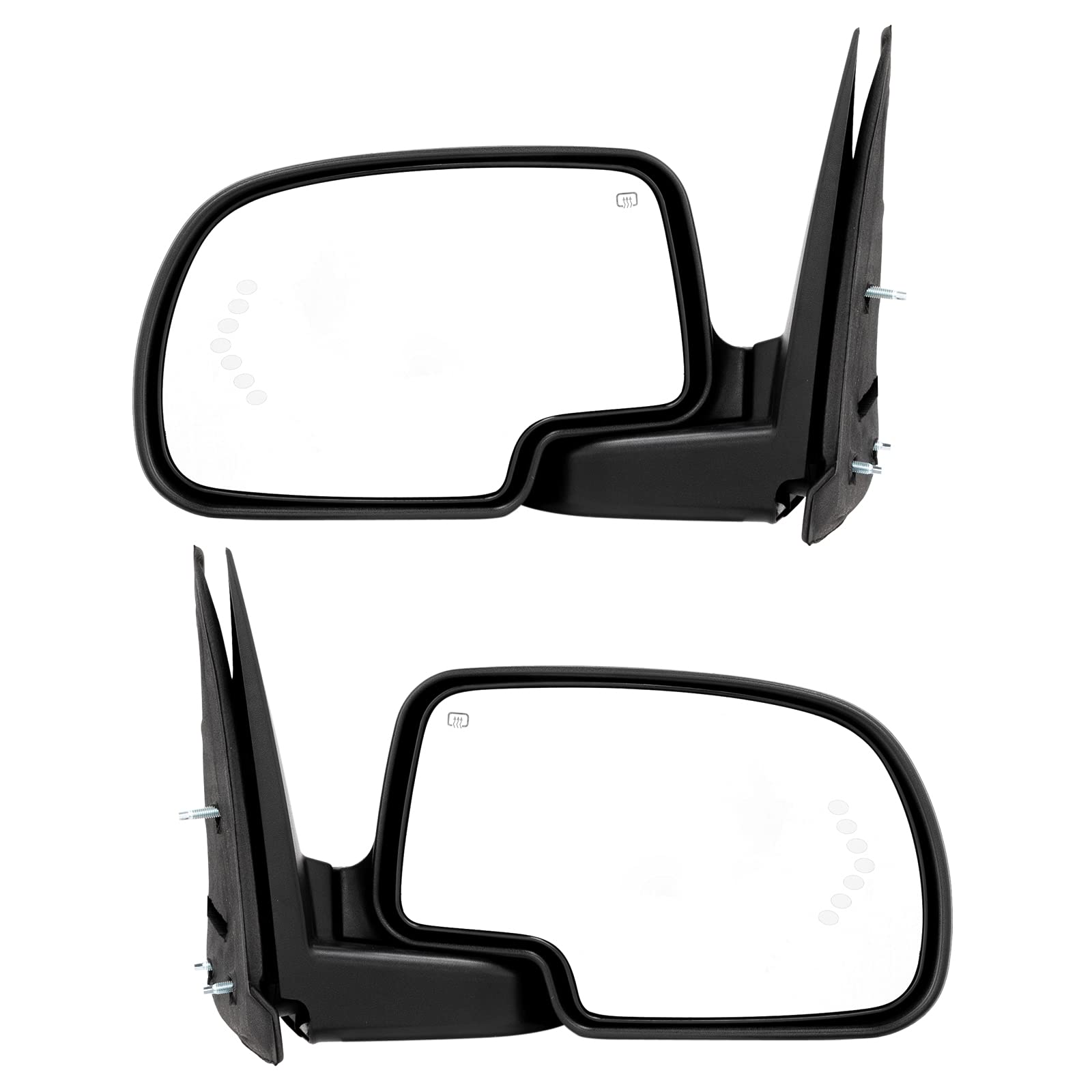 2003-2007 Chevy Silverado & GMC Sierra 1500/2500/3500 HD Towing Mirrors Set - Power Heated Driver & Passenger Side Replacement Mirrors for Chevy Tahoe & GMC Yukon - Perfect for Towing, Off-Roading & Enhanced Visibility