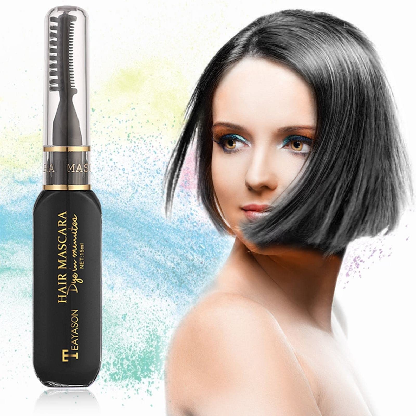 Washable Temporary Hair Dye Chalk Comb - Instant Hair Color Highlights for Women | Disposable & Non-Damaging | Perfect for Parties, Halloween & Cosplay