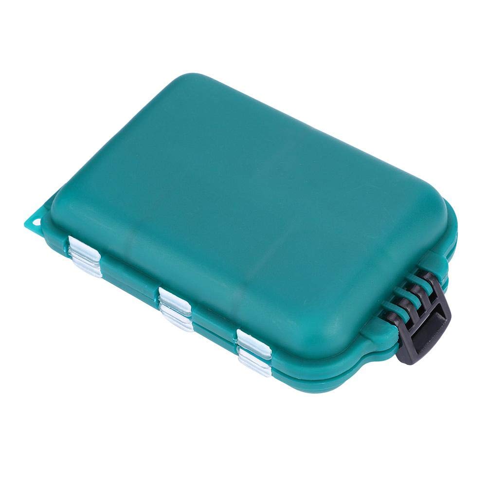Vbestlife 10-Slot Fishing Lure Box with Hooks - Durable Tackle Storage for Bass Trout Saltwater Fishing - Perfect for Anglers & Fishing Enthusiasts (Great for Boat, Shore & Ice Fishing Trips)