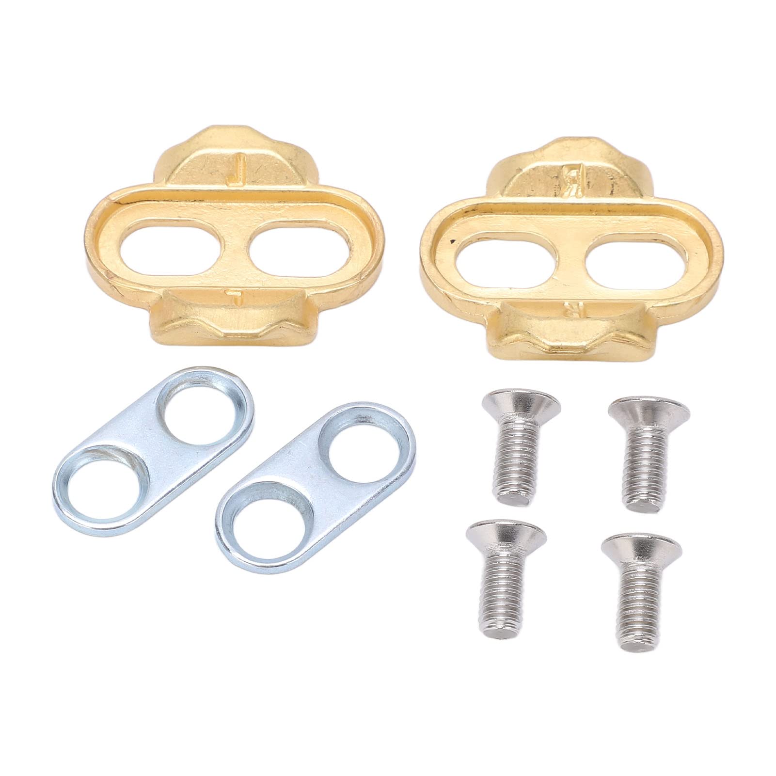 Rehomy Bike Cleats for Cycling - Copper Bike Pedals with Locking Plate & Screws - Durable Bicycle Accessories for Road & Mountain Bikes - Perfect for Commuting & Racing